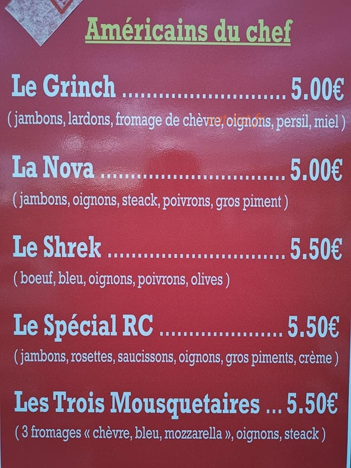 Snack Chez Christelle — carte page 4