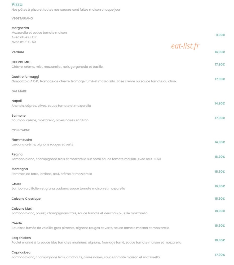 Vapiano — carte page 4