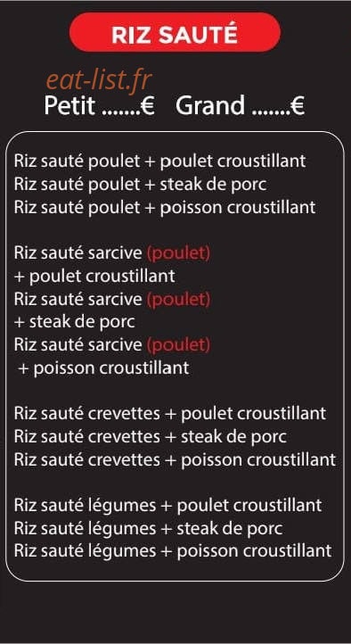 Wok Tamatave — carte page 3