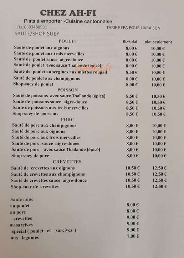 Chez Ah-Fi — carte page 1