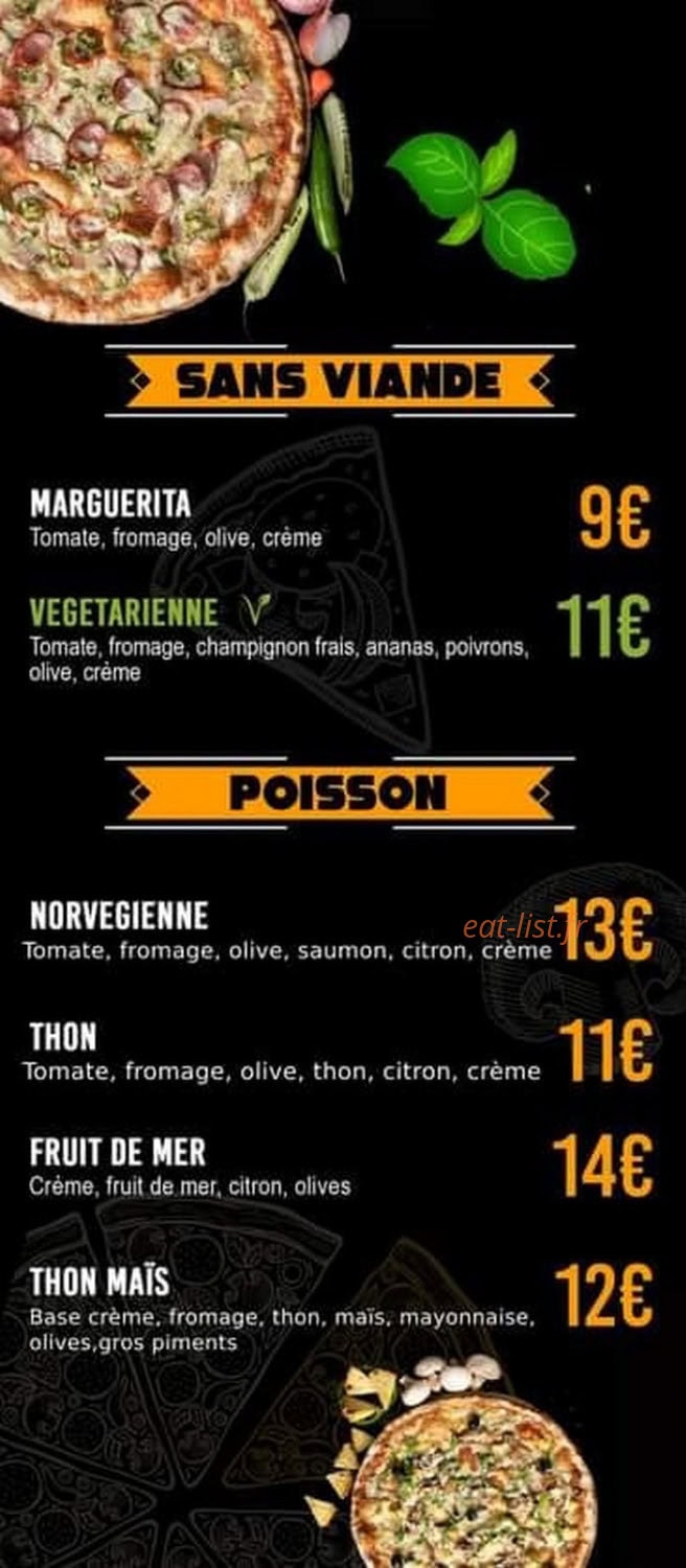 MB Pizza — carte page 2