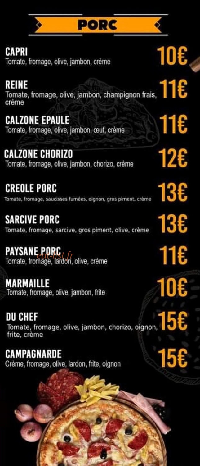 MB Pizza — carte page 3