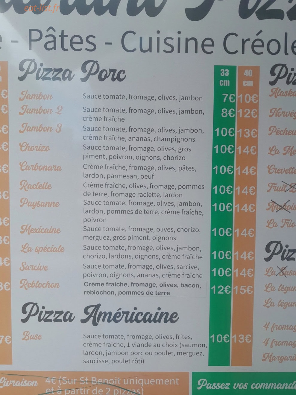 Ô Goût Des Saveurs — carte page 3