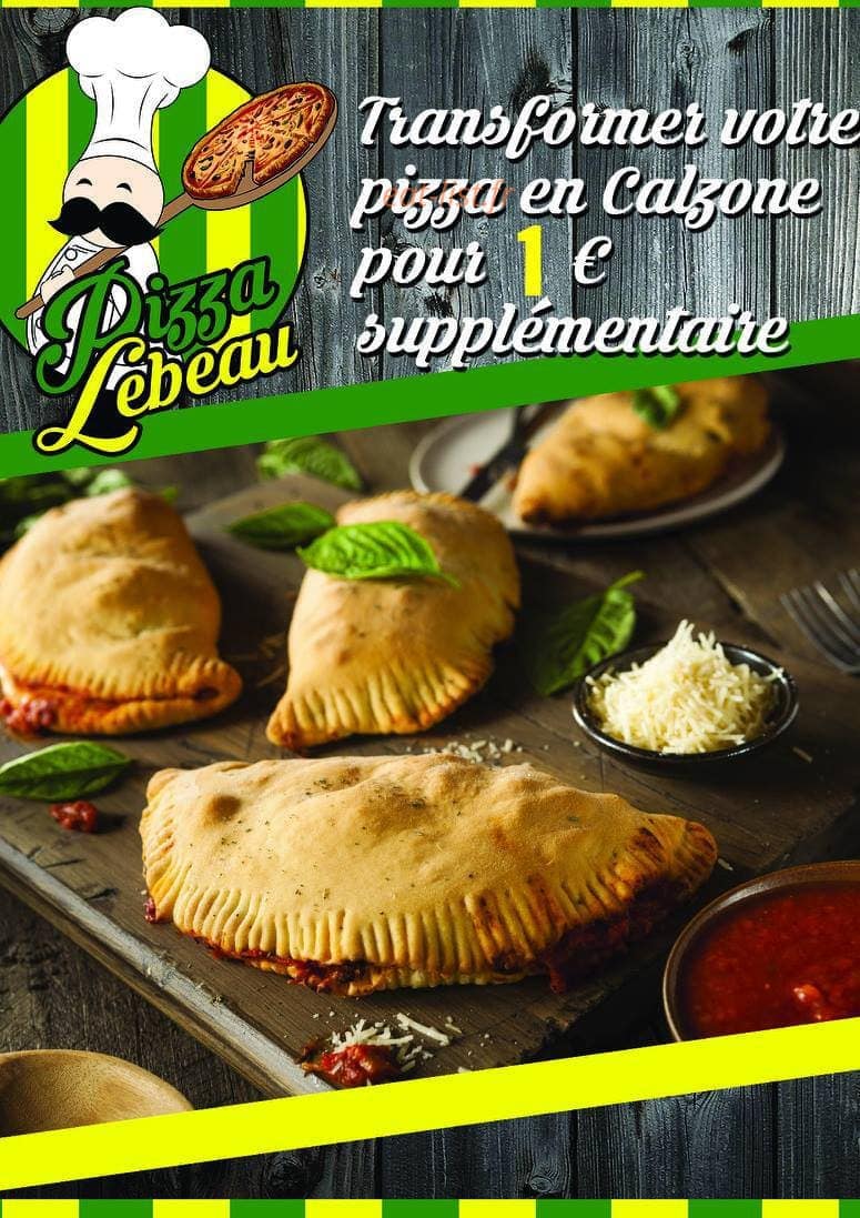 Pizza Lebeau — carte page 1