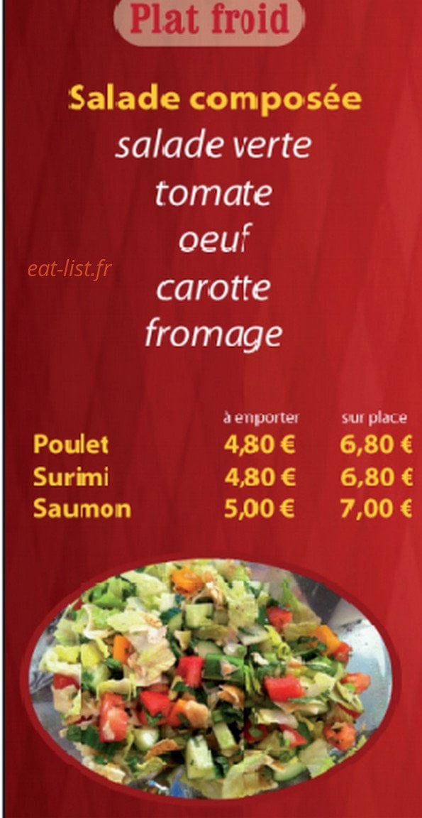 Snack pont payet — carte page 2