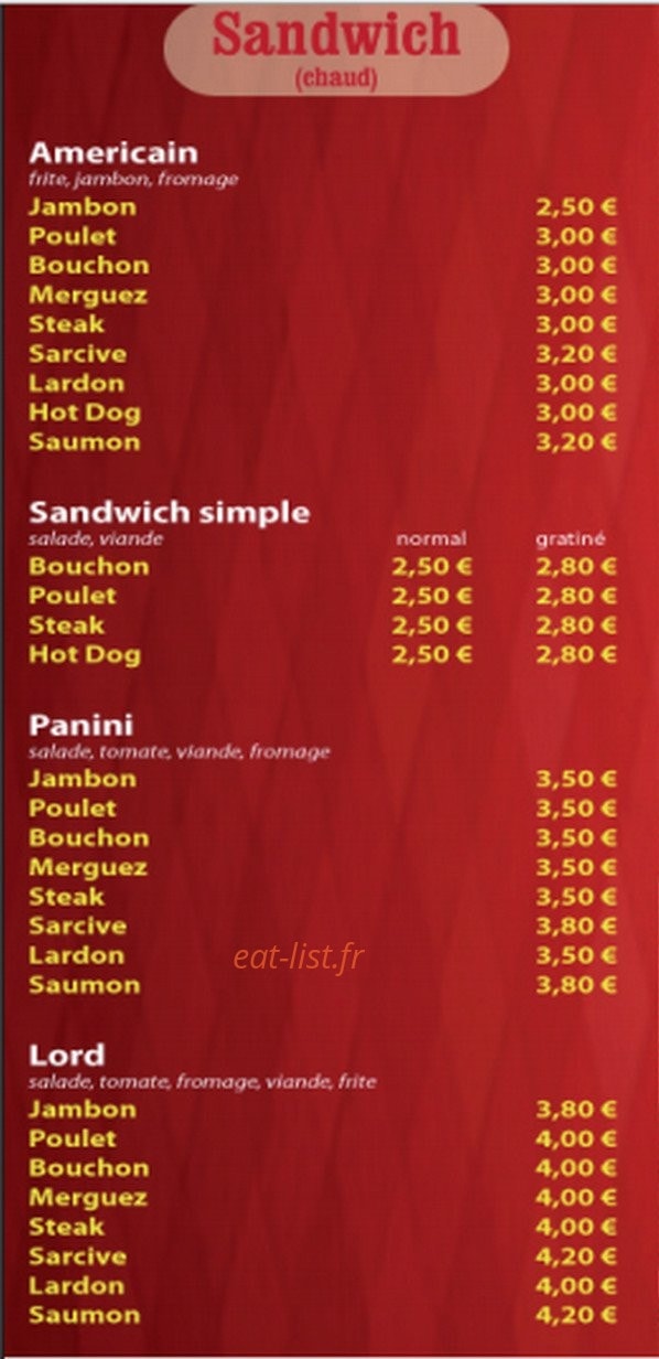 Snack pont payet — carte page 4