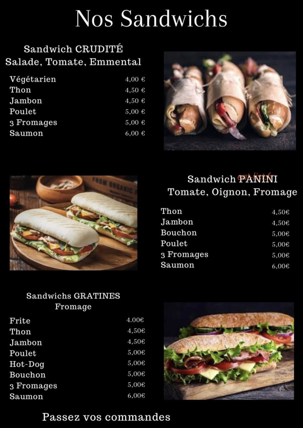 Sugar Spice — carte page 1