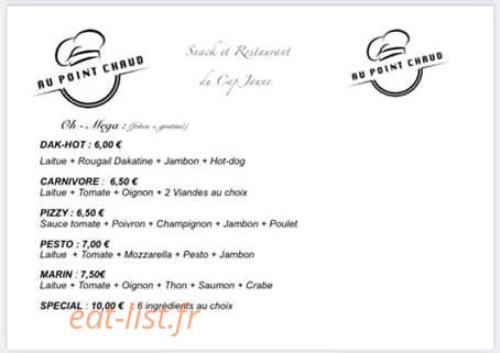 Au Point Chaud — carte page 7