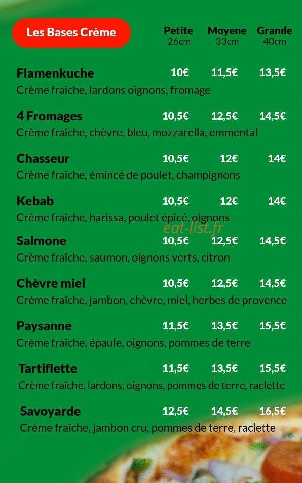 K’Mila Pizza — carte page 3