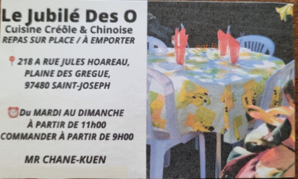 Le Jubilé des O — carte page 1