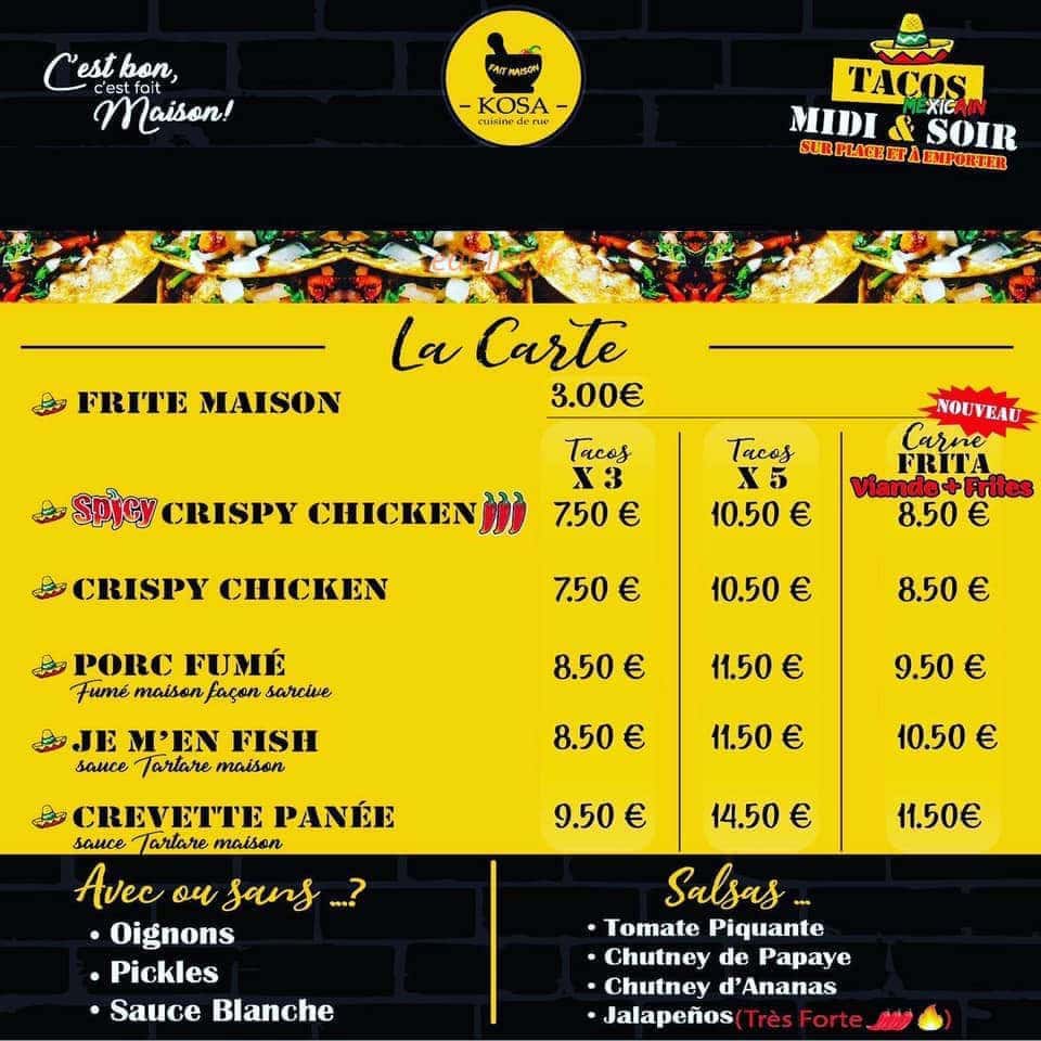 Le kosa — carte page 1