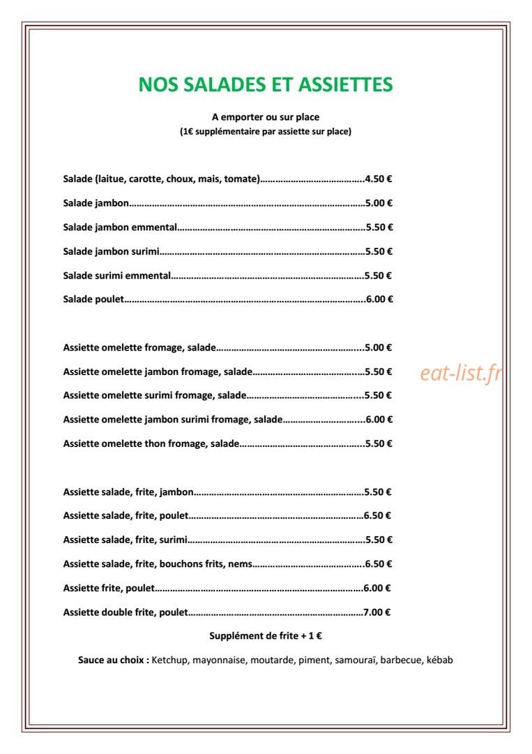 Le Moulin Doré — carte page 2
