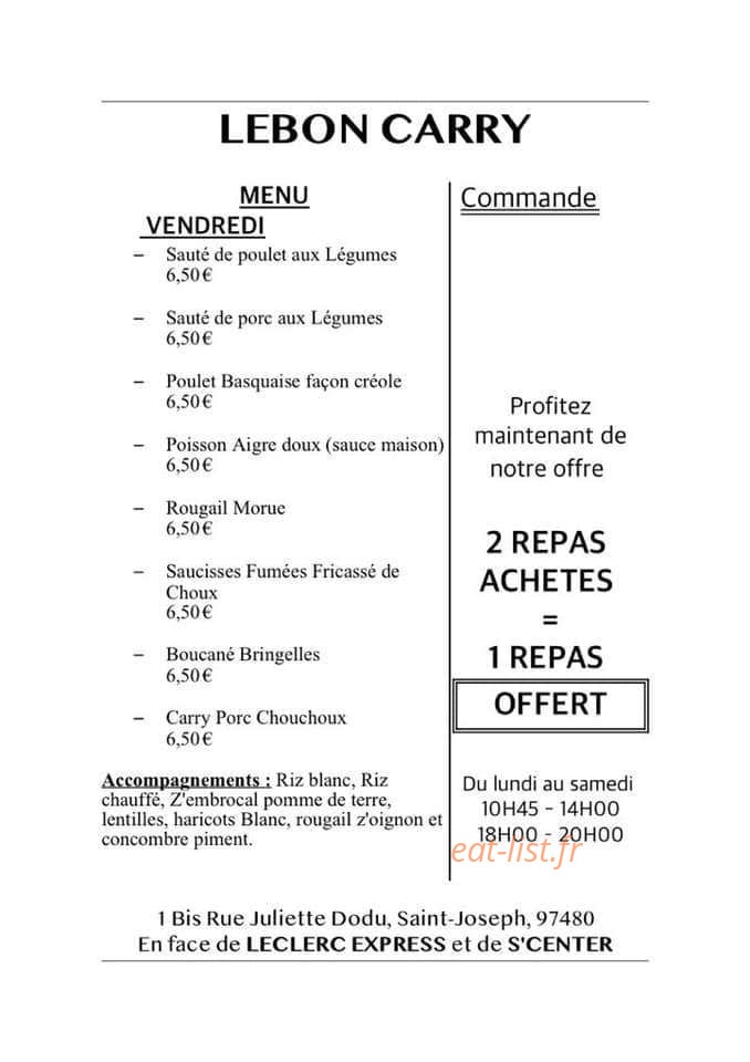 Lebon Carry — carte page 1