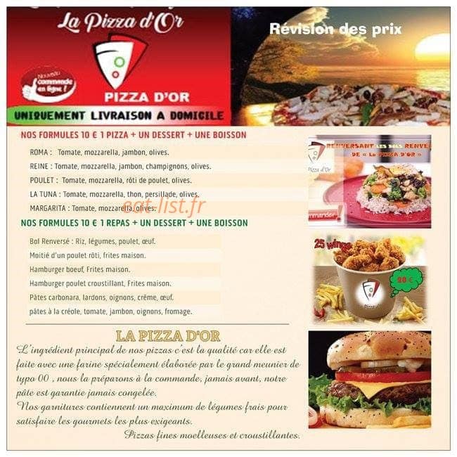 Pizza d'Or — carte page 5