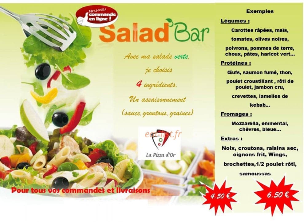 Pizza d'Or — carte page 4