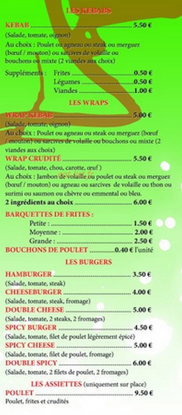 Royal Kebab — carte page 2
