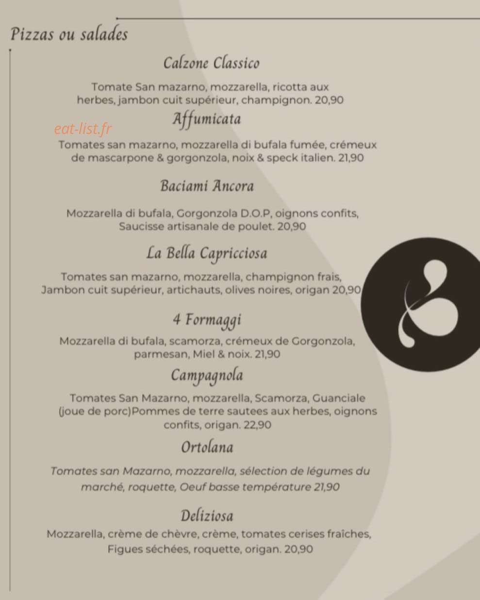 La bella storia — carte page 1