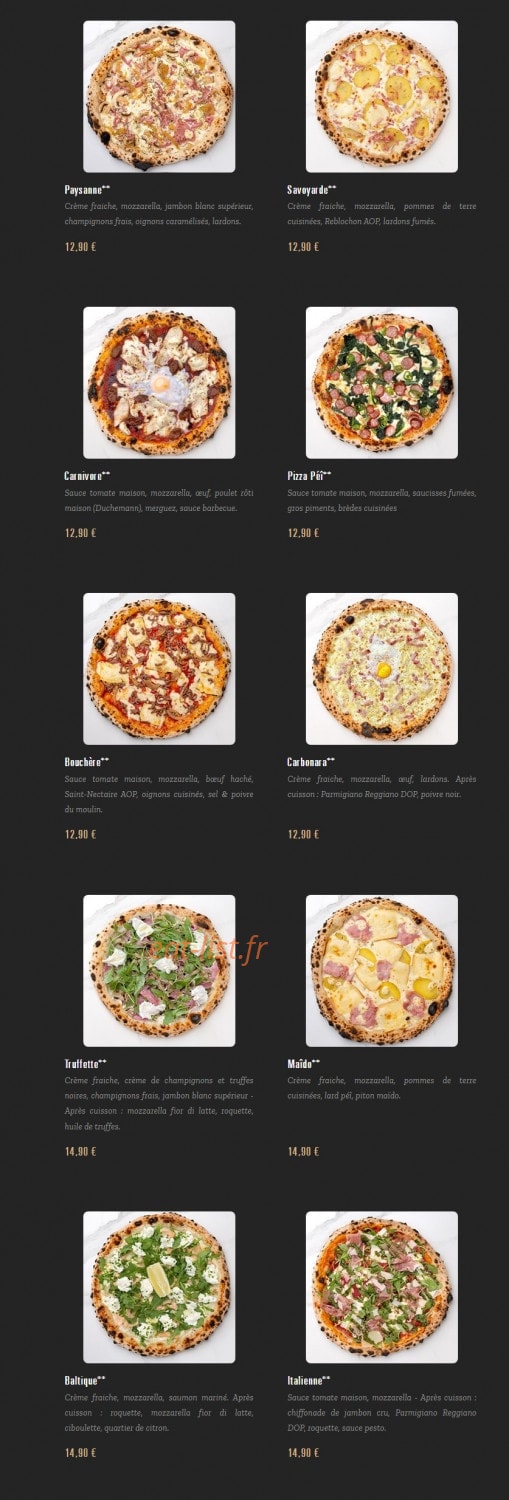 Pizza Cosy — carte page 2
