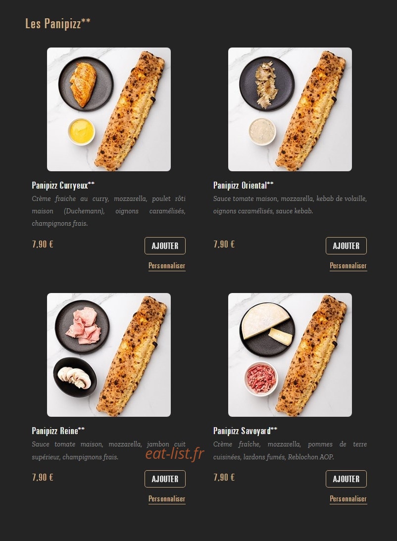 Pizza Cosy — carte page 4