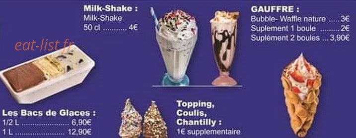 Tejani Pizza & Glace — carte page 6