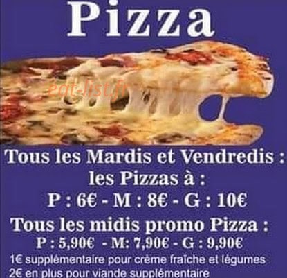 Tejani Pizza & Glace — carte page 2
