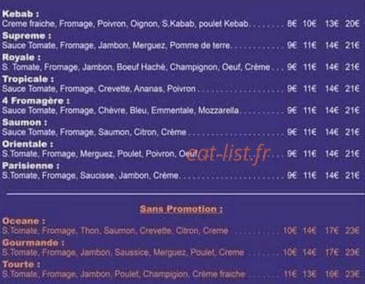 Tejani Pizza & Glace — carte page 4