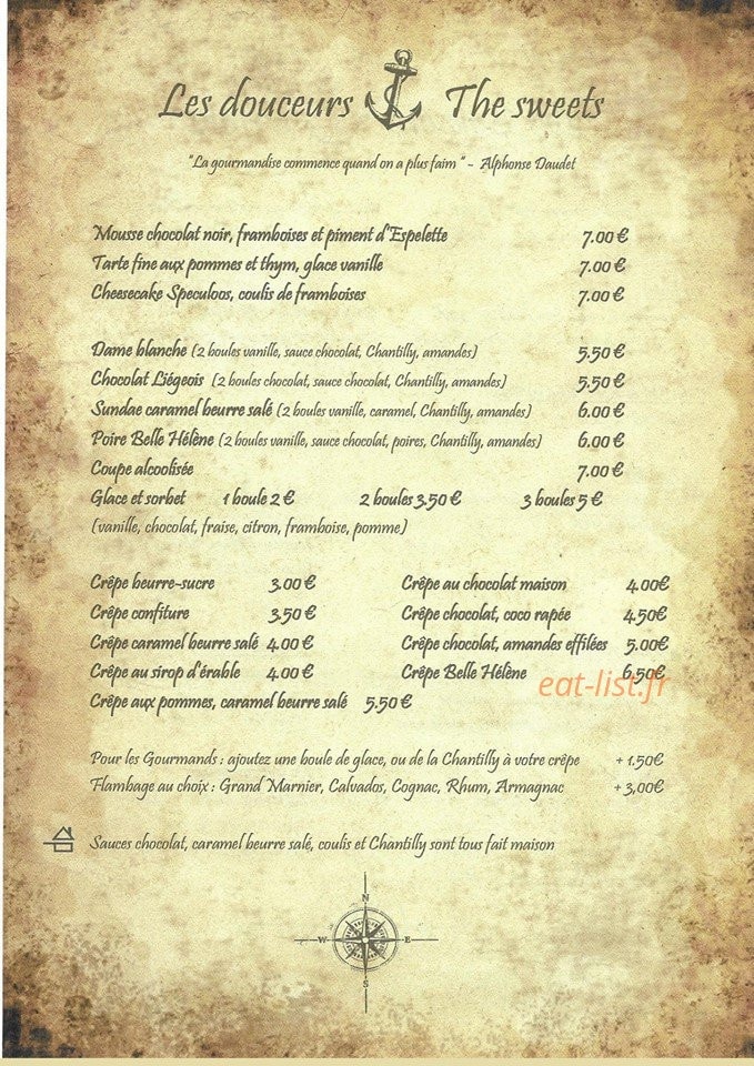 Restaurant du Vieux Port — carte page 5