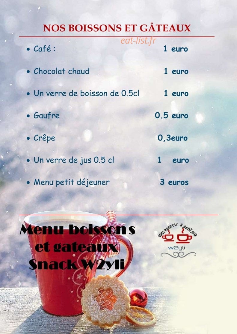 Wayli Snack — carte page 3