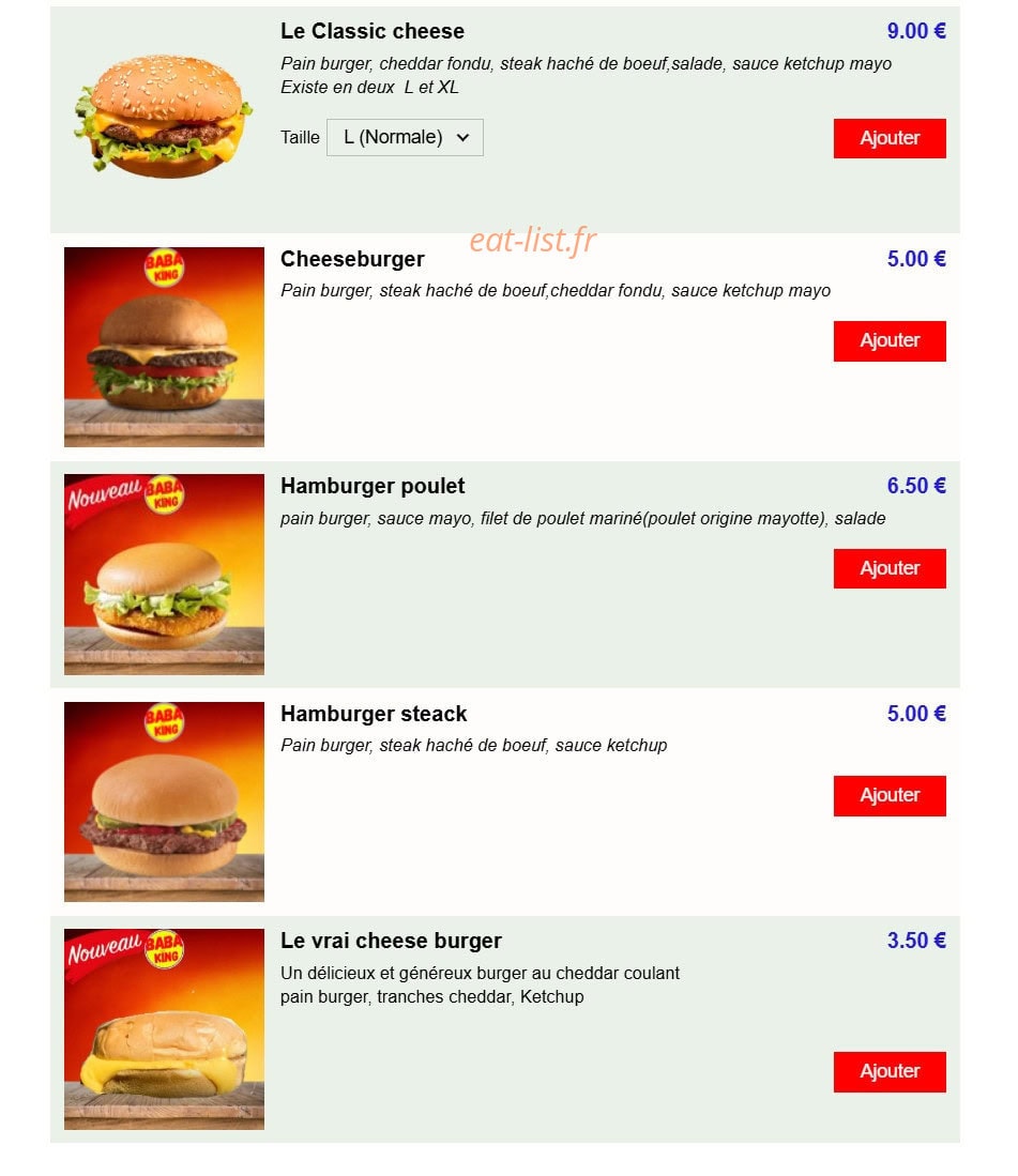 Baba King — carte page 3