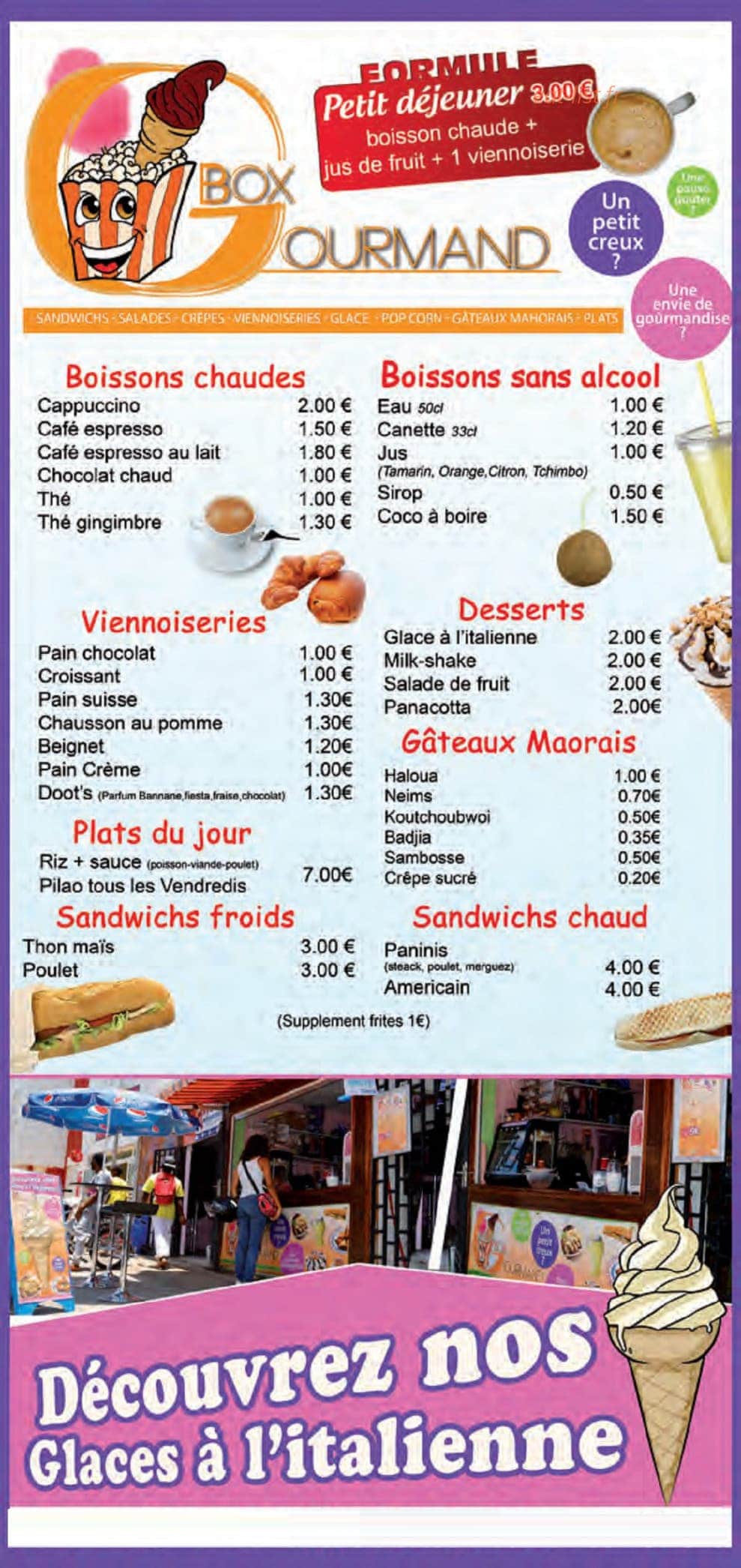 Boxgourmand — carte page 1