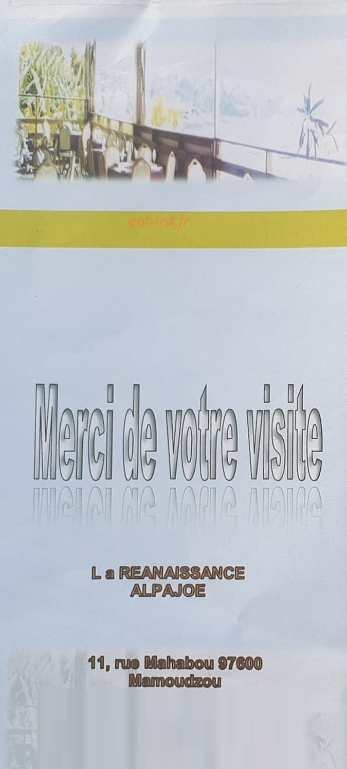 La Renaissance Al-pajoe — carte page 6