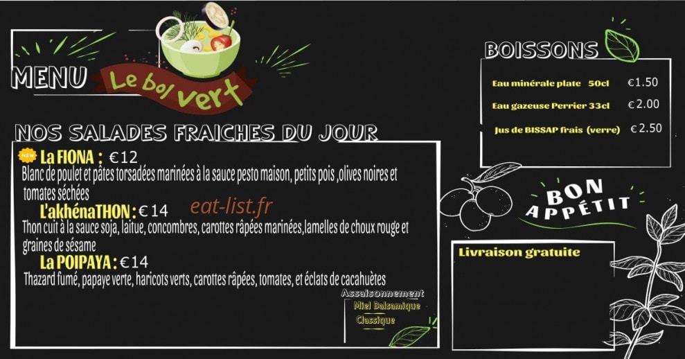 Le bol vert — carte page 2