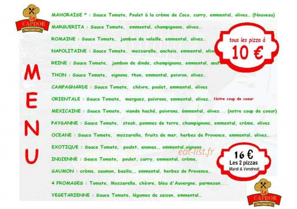 Le CaPdor — carte page 1