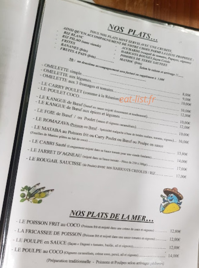 Le Citron Vert — carte page 3