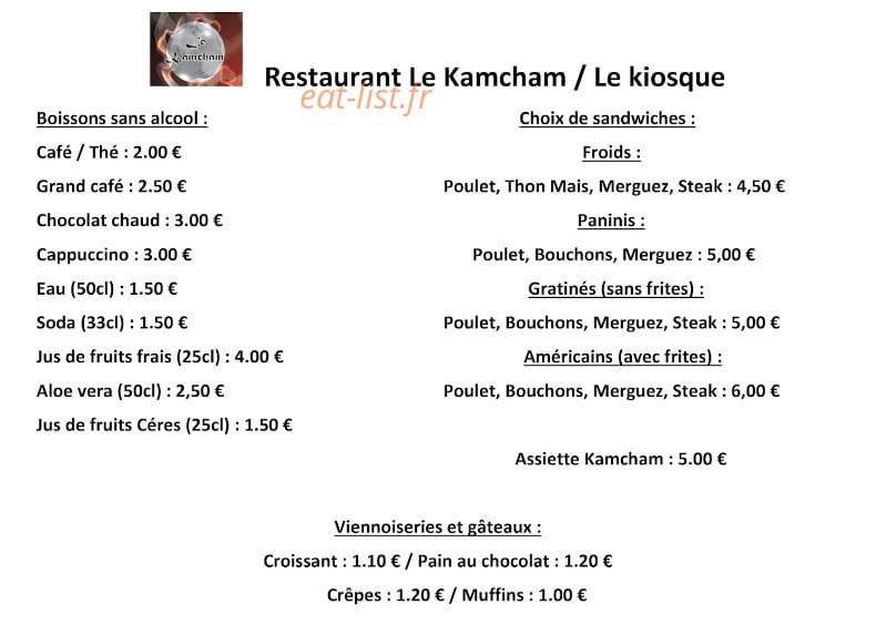 Le Kamcham — carte page 1