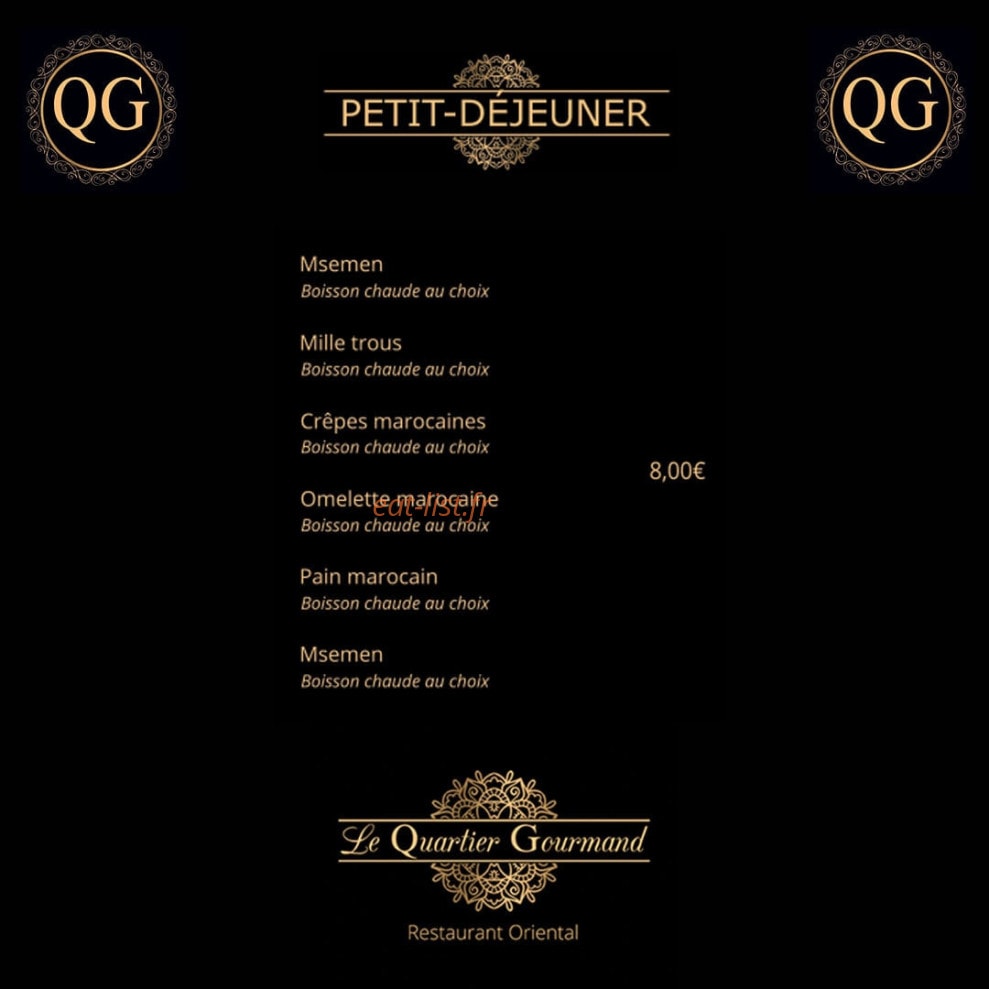 Le Quartier Gourmand — carte page 5