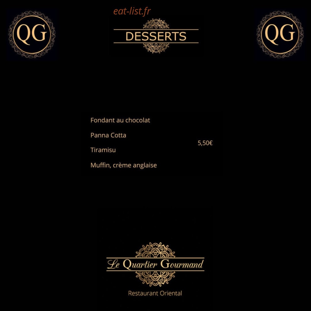 Le Quartier Gourmand — carte page 6
