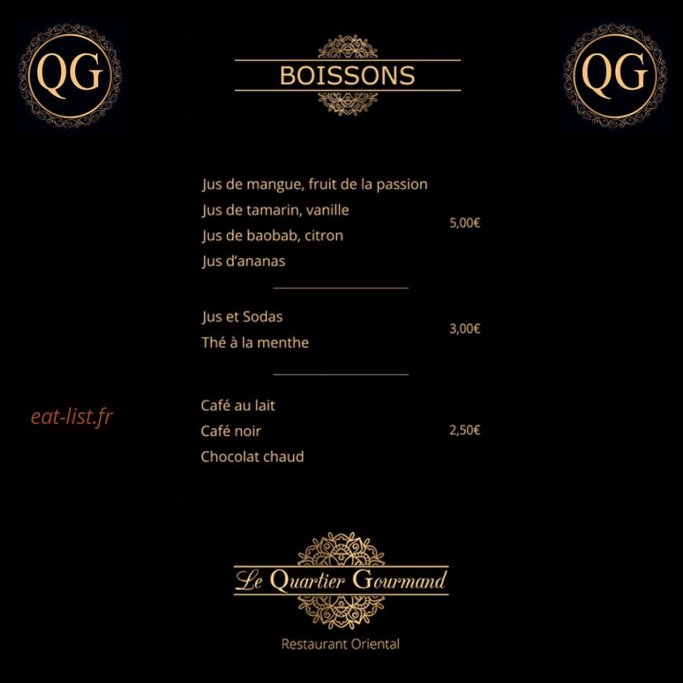 Le Quartier Gourmand — carte page 4