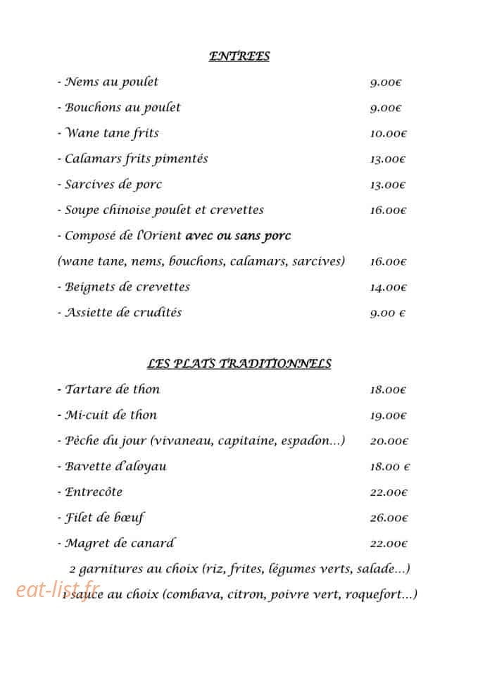 Orient Express — carte page 1