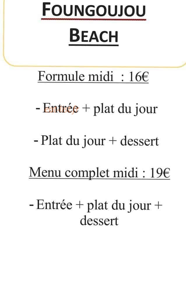 Foungoujou Beach — carte page 1
