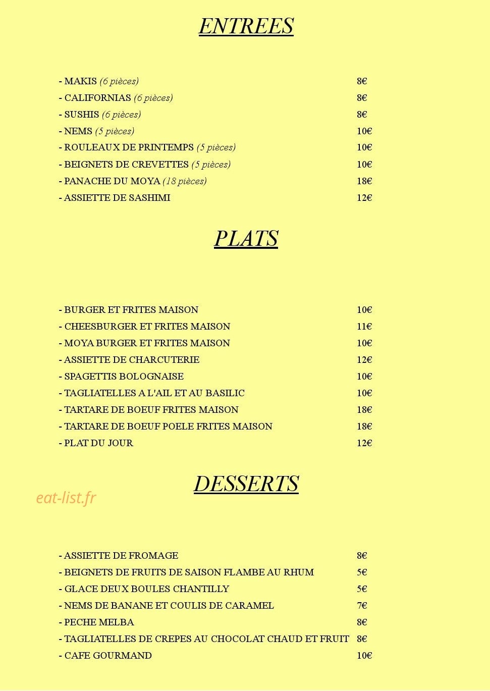 Le Moya — carte page 1