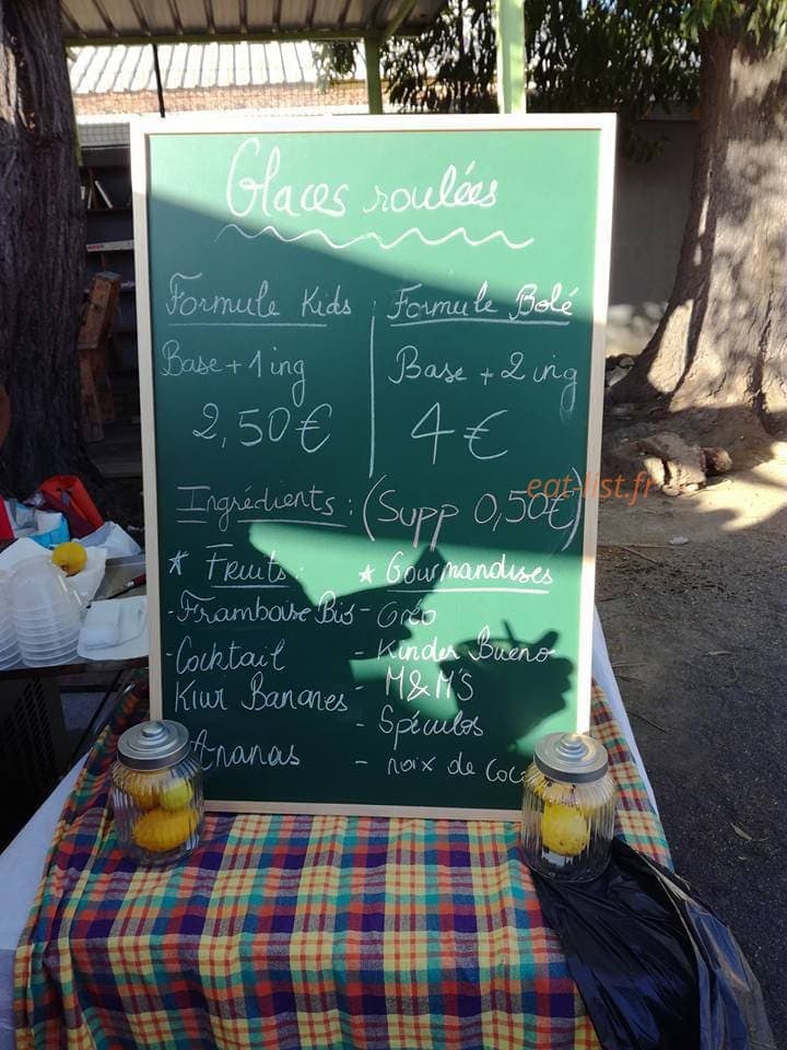 Snack Bonéra — carte page 1