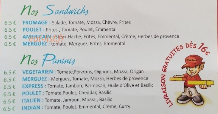 Pizz Burg — carte page 6