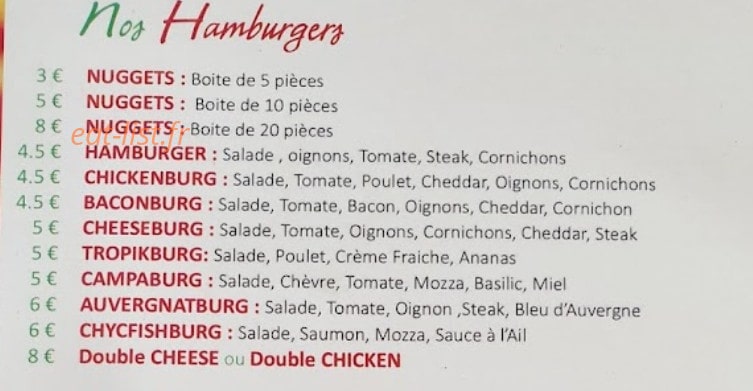 Pizz Burg — carte page 4