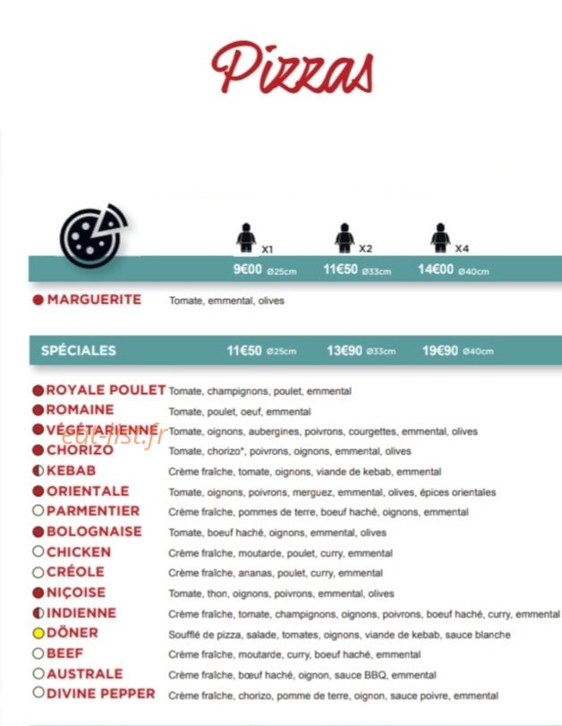 Pizza Bonici — carte page 3