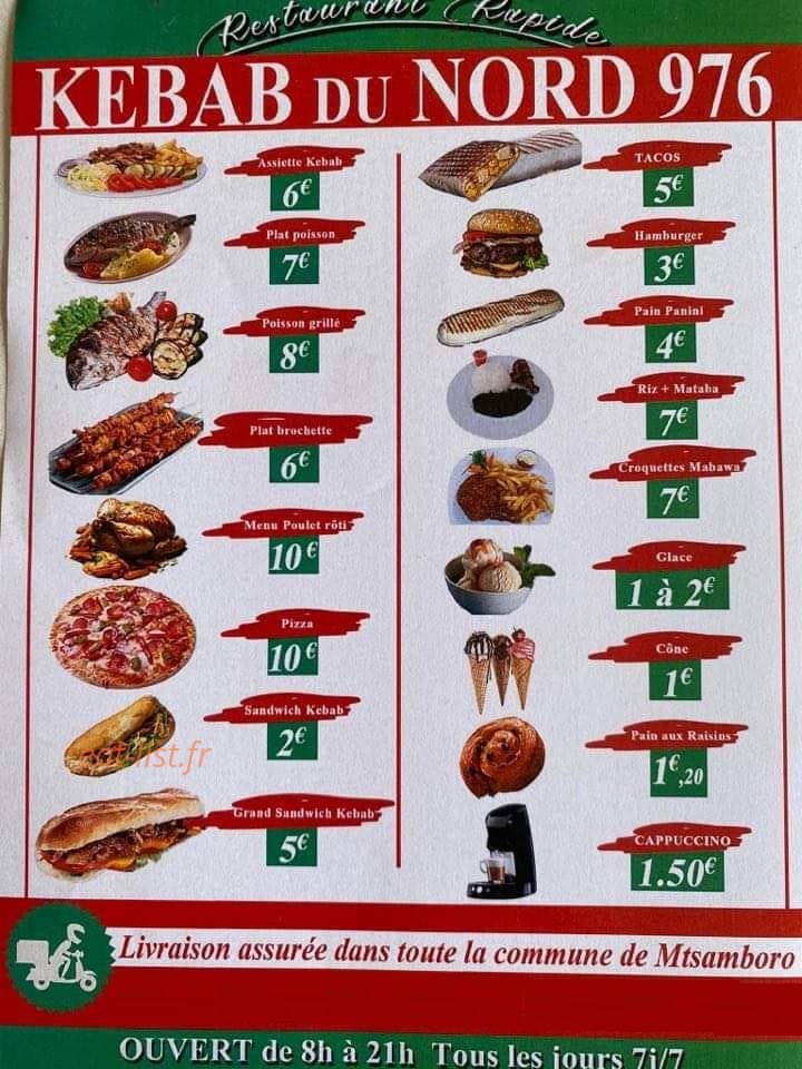 kebab du nord 976 — carte page 1