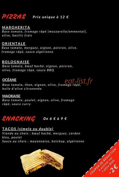 M'Le Goût — carte page 2