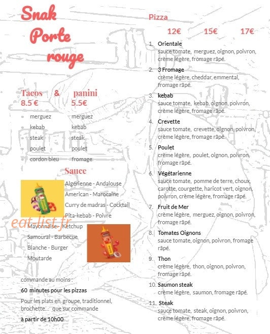 Porte Rouge — carte page 1