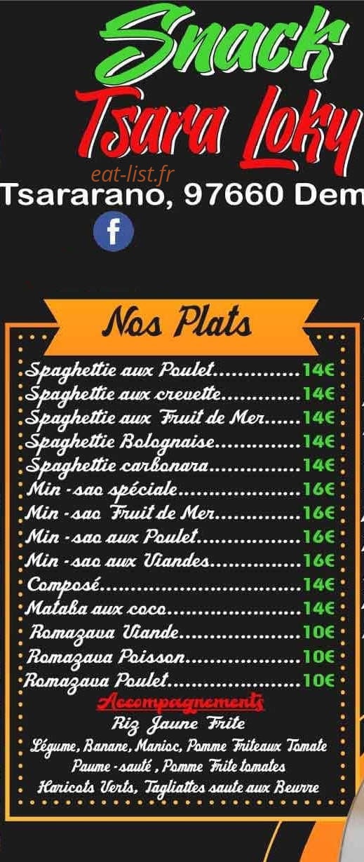 Snack Tsara Loky — carte page 3