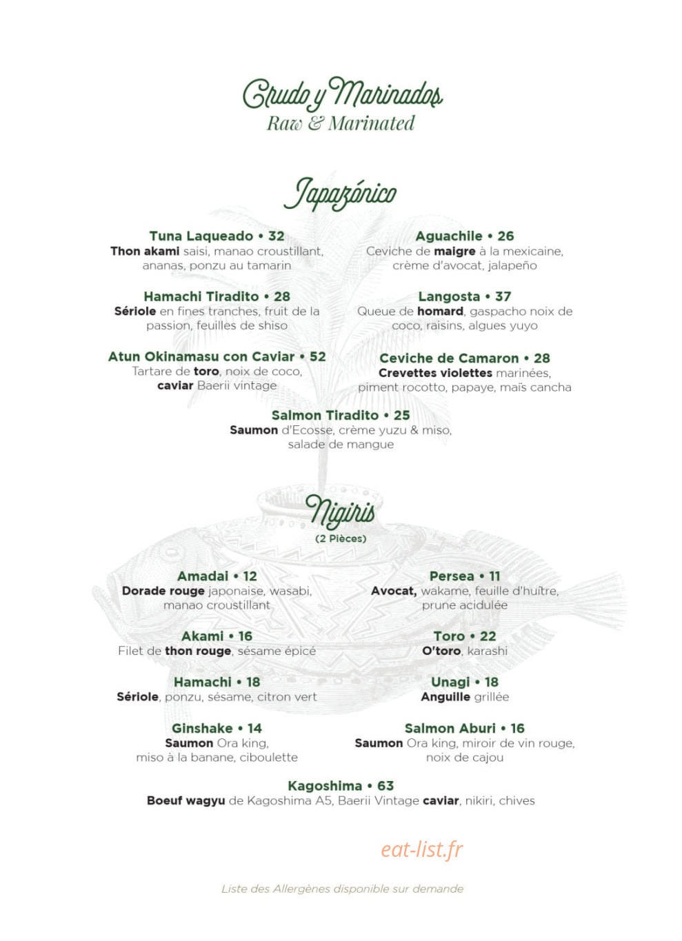 Amazónico — carte page 3